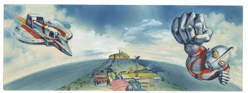 The Return of Ultraman hand-drawn color copyright illustration | Mandarake (Big Web)