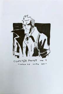 Carlo Cid Lauro - Carlo Cid Lauro Illustrazione originale - "Counter Point" - China su carta - A4 - (2021)