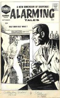 138: Severin Alarming Tales #5 cover 1957 original art | Russ Cochran