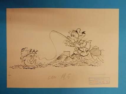 Franco Lostaffa | Topolino - Franco Lostaffa 5x Tavole Originali Disney editoriali anni ’60/70 quasi tutte siglate - Page volante - EO - (1968/1974) | Catawiki