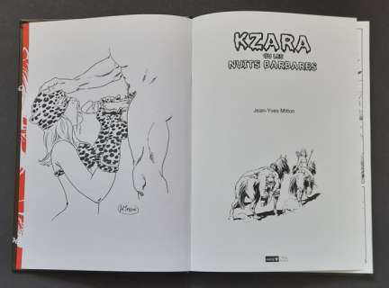 Formaat: 21,5 X 30,5 Cm. | Kzara ou les Nuits Barbares - avec dédicace par Jean-Yves Mitton - Cartonné - EO (2011) | Catawiki