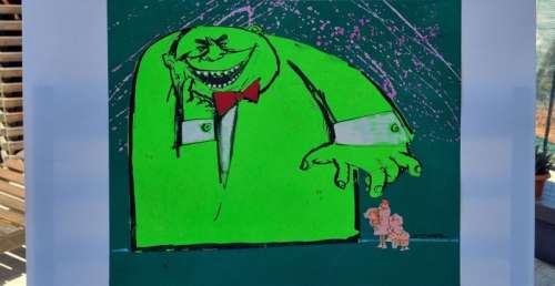 Sergio Toppi | SERGIO TOPPI- I CAROSELLI - I persuasori animati- tavola per cartone animato Pagot film proposta ad agenzia pubblicitaria - (1963) | Catawiki