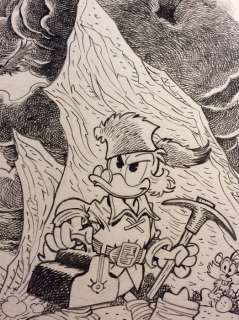 Alessandro Gottardo | Uncle Scrooge - â€œNuvole nere, ma fiducia nel futuroâ€ - Page volante (2021) | Catawiki