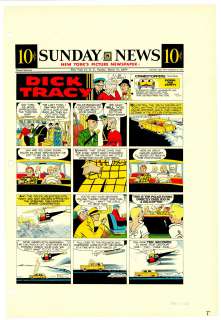 Gould - DICK TRACY, Sunday Color Proof (03/31/1957) | Russ Cochran