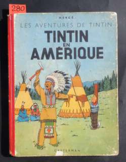 Hergé | Â«Tintin en AmériqueÂ». Casterman 1942. Album en noir et blanc, 4e | Tessier Sarrou