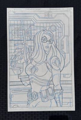 Peter Smith - Original Baroness Cover Art for the G.I. Joe Silent Missions: Baroness Comic Book