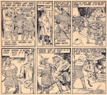 Laudy, Jacques | Laudy, Jacques - De Vier Heemskinderen / La Légende des quatre fils Aymon - original page n°43 + deluxe edition - (1946/2022) | Catawiki