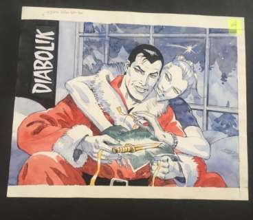 Franco Paludetti | Diabolik - Promocard di Franco Paludetti - Page volante - EO | Catawiki