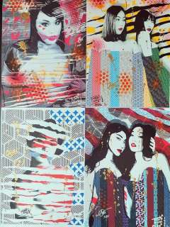 Tushikuni | Shibari Japan serie (complète) - Original artwork (spray acrilic) - Format (4x): 30 x 40 cm. - (2022) | Catawiki