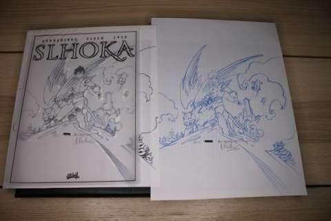 Adrien Floch | Floch, Adrien - Ensemble du travail préparatoire original pour la couverture Slhoka T3 - Le monde Blanc - (2004) | Catawiki