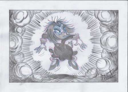 Millet | Magica deSpell appearing out of nowhere - Signed Original Drawing by Millet | Catawiki