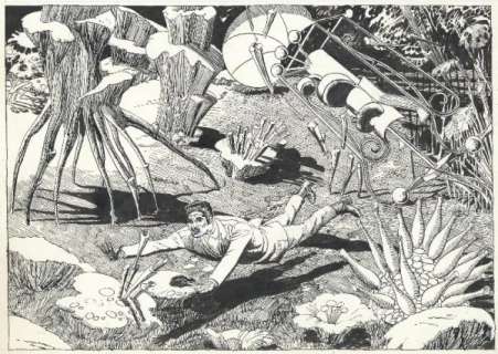 150: Crandall Warren 1/2p sci-fi original comic art | Russ Cochran