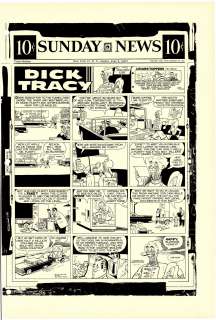 Gould - DICK TRACY, Sunday Black & White Proof (06/09/1957) | Russ Cochran