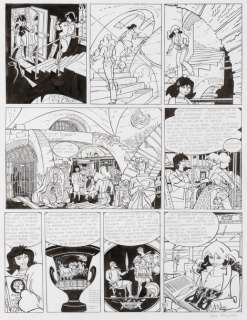 Henk Kuijpers - Franka - L‘épée d‘Iskander  Encre de Chine pour la planche