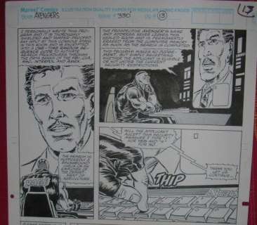 Paul Ryan Et Tom Palmer | Avengers Vol 1 #330- Page 13 - 11x17 inches - Original Artwork by Paul Ryan and Tom Palmer - Page volante - Exemplaire unique - (1991) | Catawiki