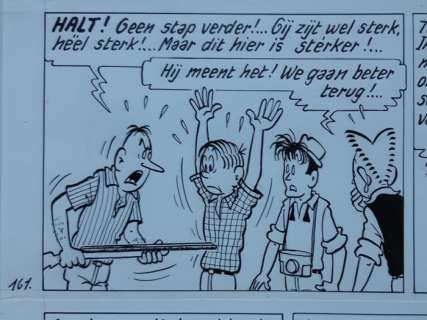 Pom | Pom (Jozef van Hove) - Originele pagina (p.41) Piet Pienter 24 - Invasie uit het heelal - (1965) | Catawiki