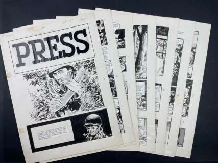 A. Martinez, E. Alcatena | A. Martinez, E. Alcatena 10x tavole "Press: il valore di un popolo" - (1980) | Catawiki