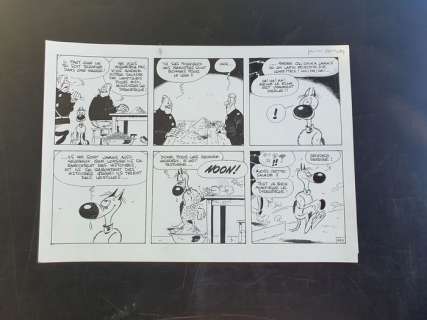 Janvier, Michel | Janvier, Michel - Demi-planche originale - Gag 484 - (années 2000) | Catawiki