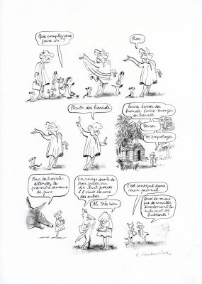 Catherine Meurisse | LE CLAN DE WALDEN – PLANCHE ORIGINALE 12 | Galerie Barbier