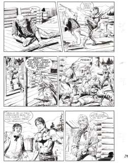 Gallieno Ferri - | Gallieno Ferri - Tavola Originale - Zagor n. 519 "Il segno del male" - (2008) | Catawiki