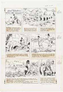 John Cullen Murphy ’’Prince Valiant’’ Sunday Comic Strip Original Artwork -- #2044 Dated 11 April 1976 | Nate Sanders