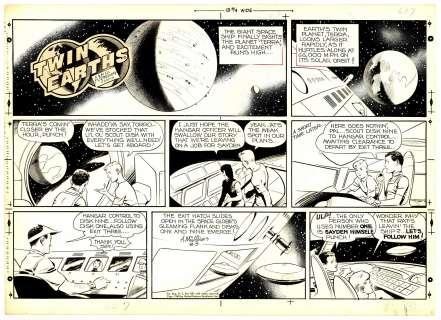 McWilliams - TWIN EARTHS, Sunday Page (08/03/1958) | Russ Cochran