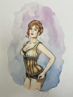 Salomone, Paul | Salomone, Paul - Dessin original couleur - L’Homme qui n’aimait pas les armes Ã  feu - (2005) | Catawiki