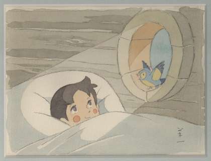 Yoichi Kotabe Hand-Drawn Color Illustration "Heidi: Mountain Hut in the Morning" | Mandarake (Big Web)