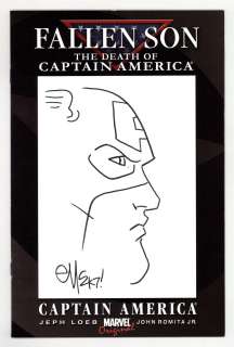 Captain America Sketches by Ed McGuinness and Skottie Young on Fallen Son: The Death of Captain America #3 | mycomicshop.com