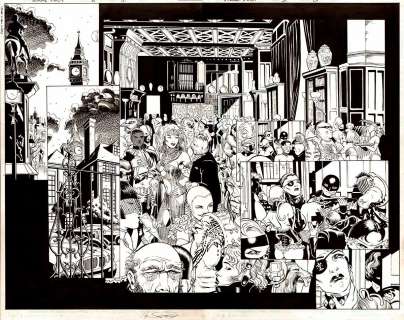 Igor Kordey - Xtreme X-Men #39 P 12-13 Double Spread Splash (Extremely Busy Double Spread!)