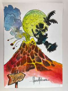 Lara Molinari | Lara Molinari - Amelia, Gennarino e il Vesuvio - Page volante | Catawiki