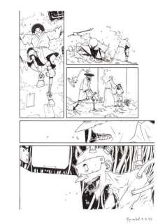 Sylvain Repos | SRepos- Yojimbot 1 - Originale p79 - encre de Chine -A3 - | Manjari & Partners