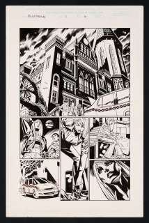 Michael Lopez - Original Art from Bloodstone #1 (2001) Page 6 Pencils by Michael Lopez, Inks by Scott Hanna