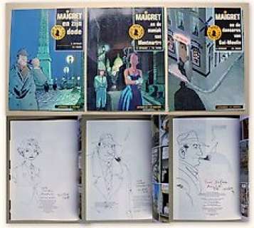 Wurm, Philippe - Maigret 1+2+4 - 3x Originele tekening - 3x gesigneerd door Philippe Wurm - Broché - EO - (1993/1994)