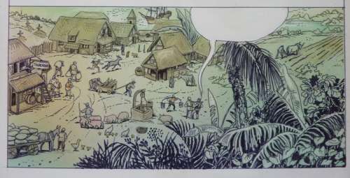 Manara, Milo | Manara, Milo - Original colour drawing - Columbus - (1992) | Catawiki