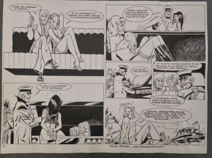 Renaud | Renaud - Planche originale 19+20 - Merline - Format: 38 x 21 cm - (1975) | Catawiki