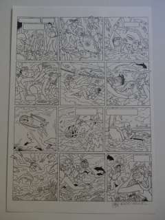 Eric Heuvel - Heuvel, Eric - Originele pagina met sleutelscène - Suske en Wiske - De schaal van Moraal + luxe album - Cartonné - EO - (2016)