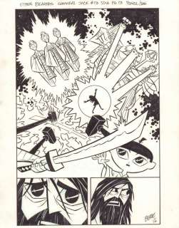 Ethen Beavers - Samurai Jack #13 P.13 - Action Splash - 2016 Signed