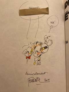 Fournier | Spirou et Fantasio T26 - Du Cidre pour les étoiles avec dédicace Fournier - Cartonné - Réédition | Catawiki