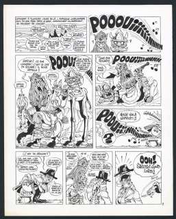 Marcel Gotlib - Planche originale n°2 pour l‘histoire complète en 7 pages "Durandal", avec des hommages Ã  Arzach et Groucho Marx - Tome 1 - RhÃ¢-Gnagna