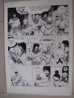 Cayman, Thierry | Planche originale   - Sylvain de Rochefort  - L’eau et le sang  - (1989) | Catawiki