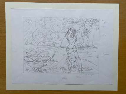 Kuijpers, Henk | Franka - Schets titelvignet Serie tegenspeelsters | Catawiki