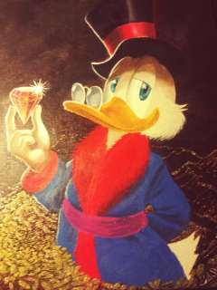 Bas Heymans | Uncle Scrooge - Oil on Canvas - ’A precious Diamond’ - Original Signed Art by Bas Heymans | Catawiki
