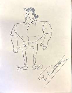 Willy Vandersteen | Vandersteen, Willy - Grote originele tekening (15 x 30 cm.) door Vandersteen - Jerom - (Jaren ’70) | Catawiki