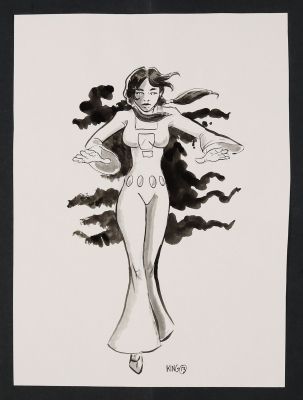 Neil King | Phantom Girl Sketch | mycomicshop.com