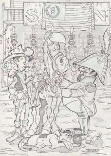 Jordan, Julian | Jordan, Julian - Original drawing - Lucky Luke - L’Empereur Smith | Catawiki
