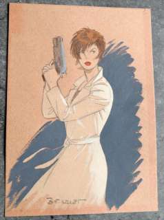 Berthet, Philippe | Original published drawing in watercolour  - Irina  - XIII Mystery  - (2009) | Catawiki