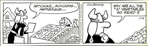 Browne - HAGAR THE HORRIBLE, Daily (11/14/1987) | Russ Cochran