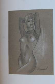 Renaud | Jessica Blandy - superbe dessin pastel érotique représentant ’Jessica Blandy’ - Page volante | Catawiki