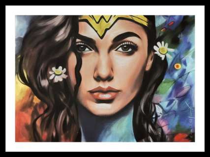 Emma Wildfang | Wildfang, Emma - Wonder Woman - original artwork - Pastell series - (2022) | Catawiki